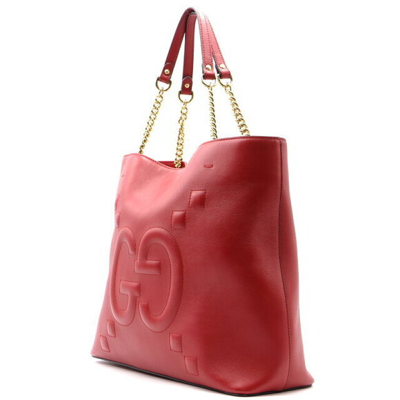 Gucci tote bag leather red - Picture 3 of 8